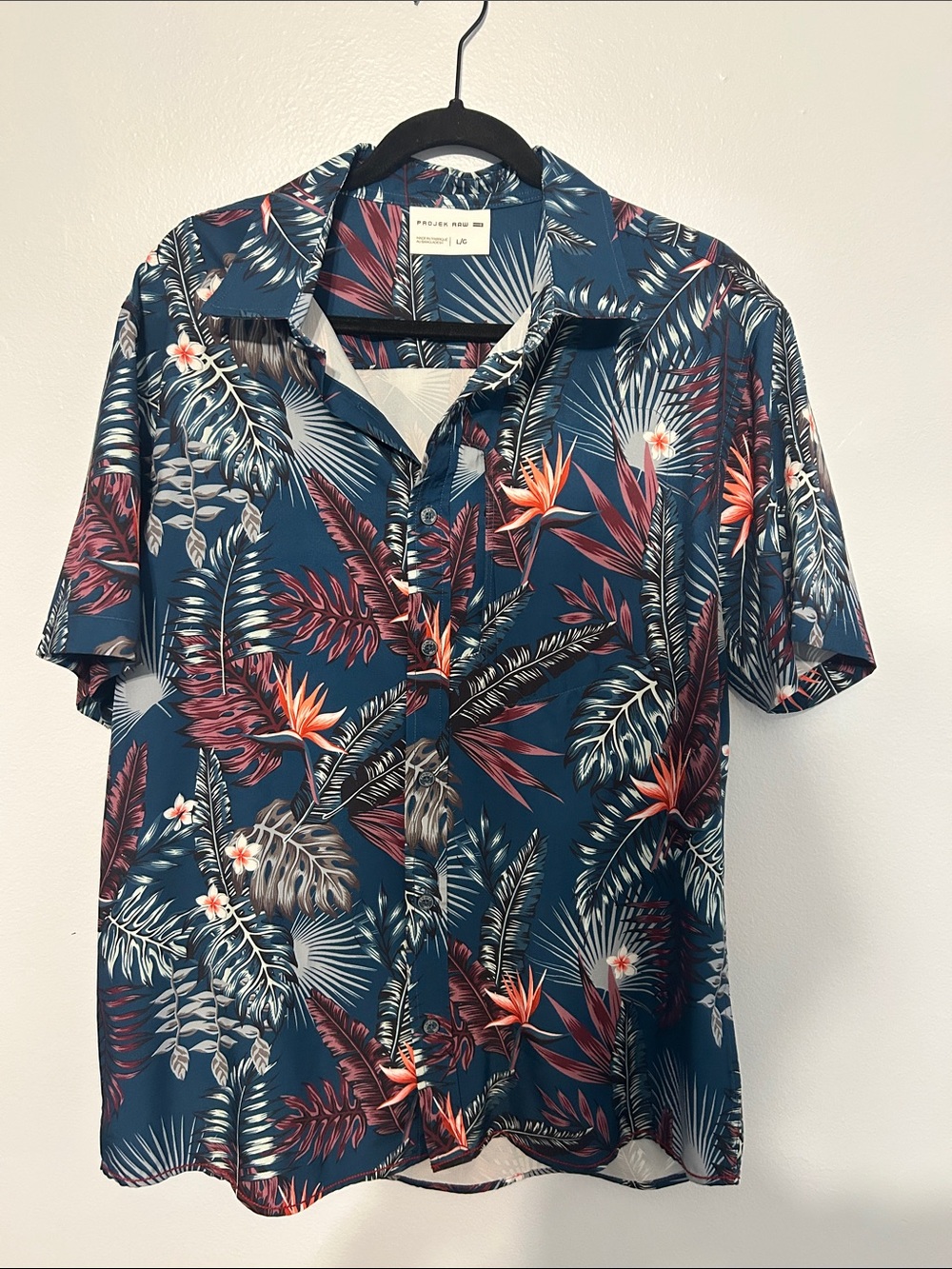 Projek Raw Men’s Short Sleeve Botton Down